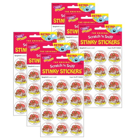 Trend Super Stuff/Spaghetti Scented Stickers, 144PK T83620